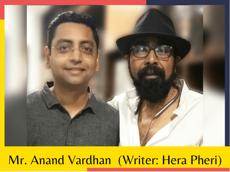 Manas Mishra with Anand Vardhan Film writer